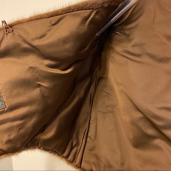 Vintage Genuine Mink Fur Stole Wrap Shawl - Picture 7 of 12